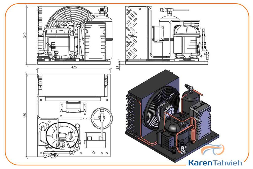 اجزای تشکبل دهنده کندانسینگ یونیت